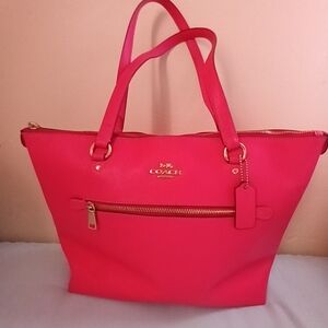 Coach Bright Pink Tote Bag